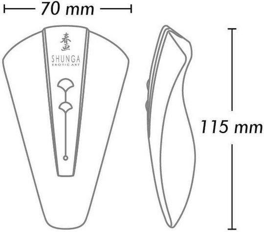 Shunga Mini Κλειτοριδικός Δονητής 11.5cm Μωβ