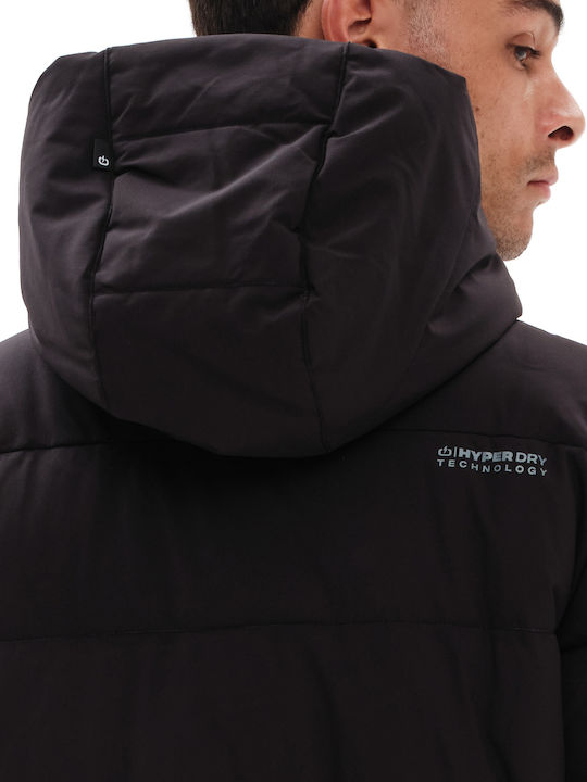 Winter Jacket Puffer Waterproof and Windproof Black