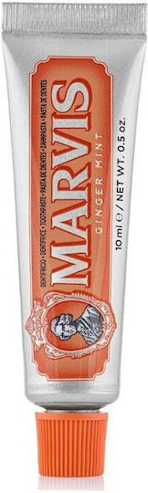 Marvis Ginger Mint Toothpaste for Whitening , Plaque , Cavities & Ulitis Ginger Mint 10ml