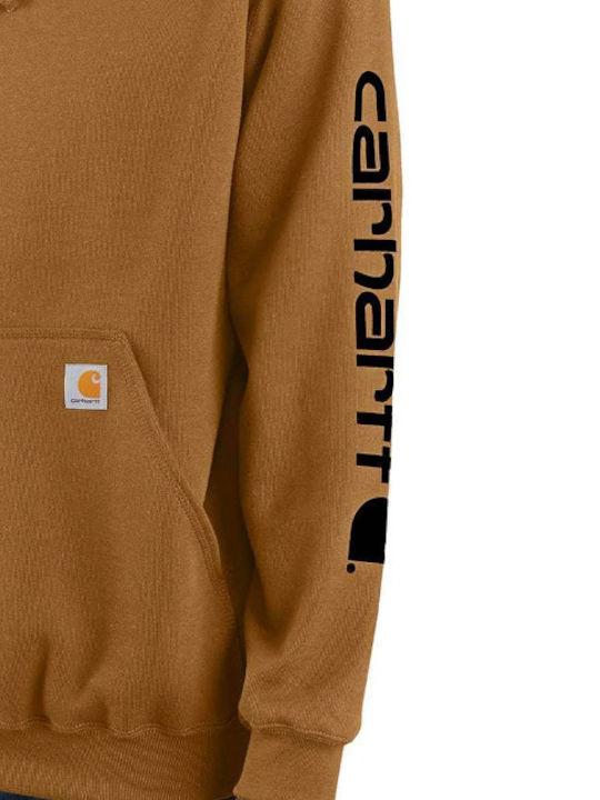 Sweatshirt with Hood Brown