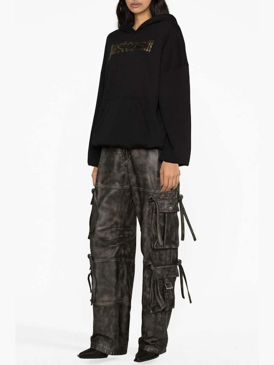 Sweatshirt mit Kapuze Schwarz