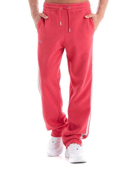 Superdry Essential Men's Sweatpants with Rubber Red