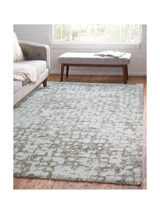 Saray Home Moroccan Thom Abstract Rug Rectangular Shaggy Beige