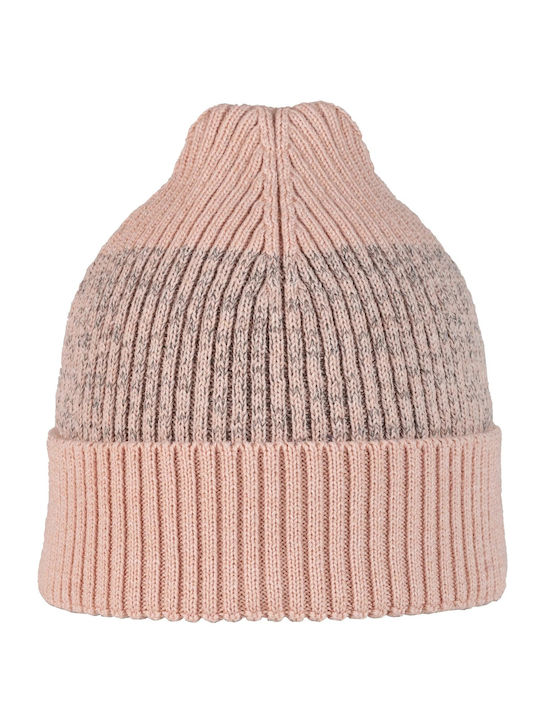 Buff Knitted Beanie Cap Pink .10.00