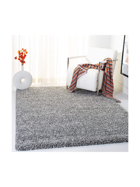 Saray Home California Mix Rug Rectangular Shaggy Gray