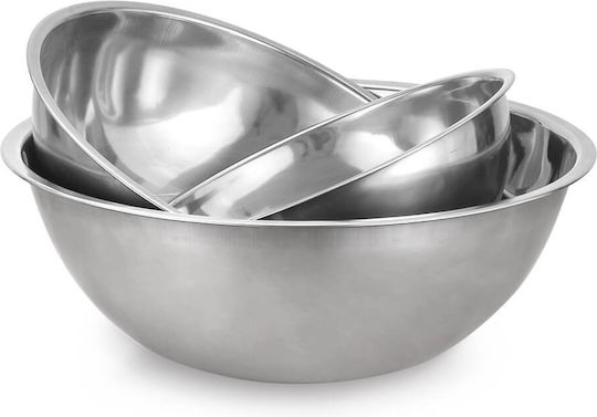 Luigi Ferrero Stainless Steel Mixing Bowl Capacity 1.2lt with Diameter 20cm and Height 7cm.