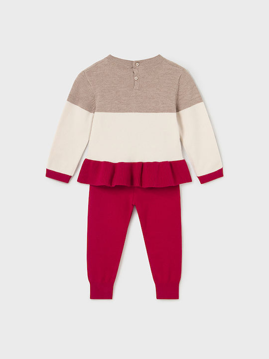 Mayoral Kids Set with Pants Winter 2pcs Red