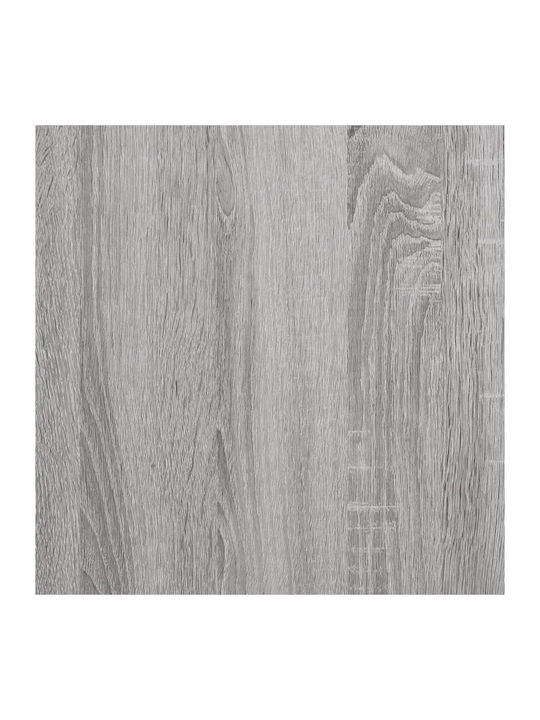 Wand Wohnzimmer Vitrine aus Spanplatte mit Glas Grey Sonoma 69.5x34x90cm