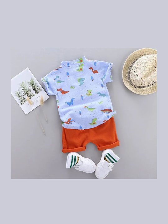 Kids' Set with Shorts Summer 2pcs Orange