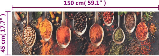 vidaXL Spoon Spices Kitchen Mat Runner Colorful 45x150εκ.