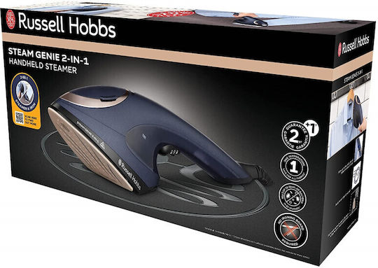Russell Hobbs Ατμοκαθαριστής Ρούχων Χειρός 1700W με Δοχείο 150ml Μπλε