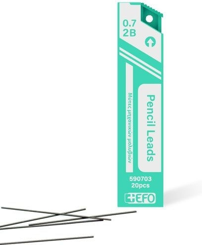 +Efo 20 Packages x 20 Pencil Leads Thickness 0.7mm Type 2B