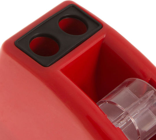 Βάση Σελοτέιπ Μικρή Foska Tape Dispenser T21004 Κόκκινη