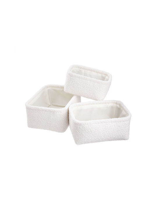 Butlers Stoff Aufbewahrungsbox Weiß 20x14cm 1Stück