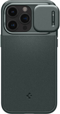 Spigen Optik Armor MagFit Coperta din spate rezistent Verde (iPhone 15 Pro Max)