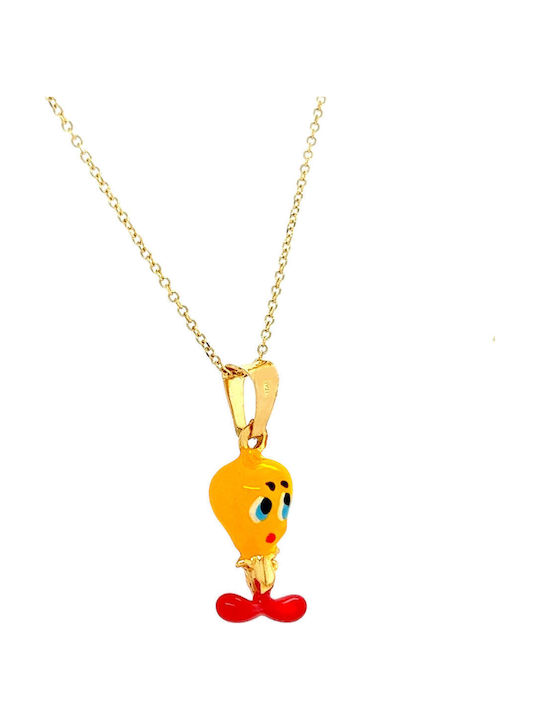 Xryseio Παιδικό Μοτίφ Tweety από Χρυσό 14K
