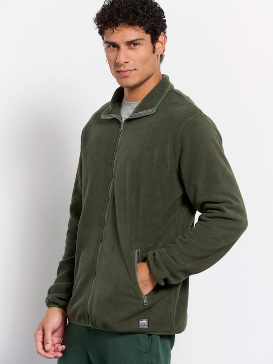 Herren Fleecejacke Olive
