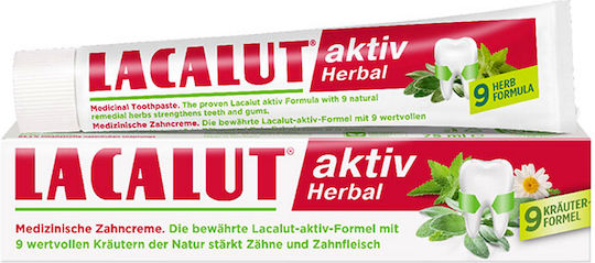 Lacalut Aktiv Herbal Toothpaste Οδοντόκρεμα κατά της Περιοδοντίτιδας 75ml