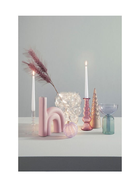 Bizzotto Vază Decorativă Ceramică Roz 21x6x25cm 1buc