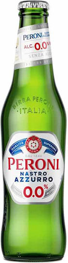 Birra Peroni Nastro Azzuro 0.0 Lager Φιάλη 330ml