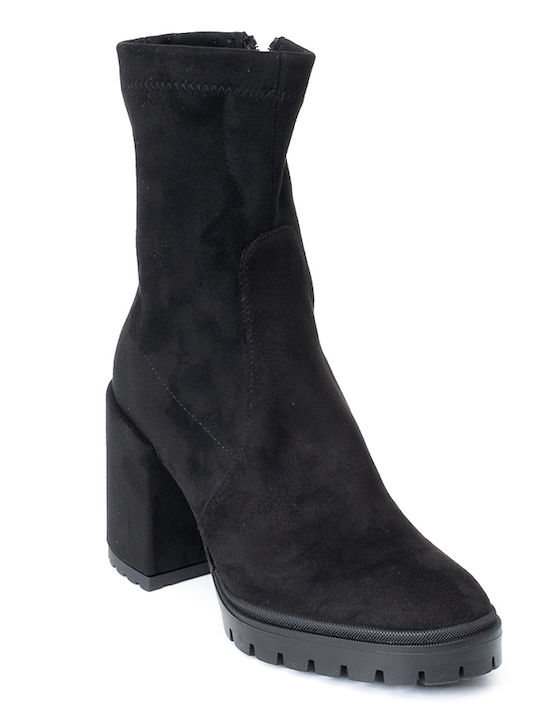 Perlapura Suede Women's Ankle Boots Black