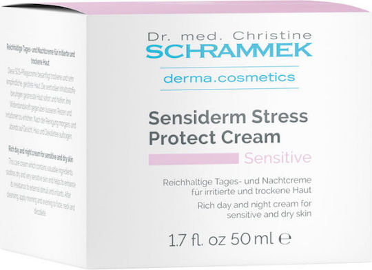 Schrammek Sensiderm Stress Protect 24ωρη Ενυδατική Κρέμα Προσώπου με Aloe Vera 50ml