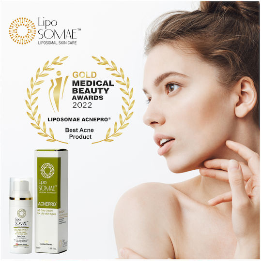 Lipo Somae Acnepro Ενυδατική Κρέμα Προσώπου Ημέρας κατά της Ακμής με Νιασιναμίδη 50ml