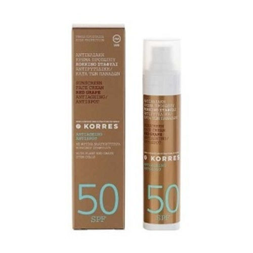 Korres Κόκκινο Σταφύλι Αντηλιακή Κρέμα Προσώπου SPF50 50ml