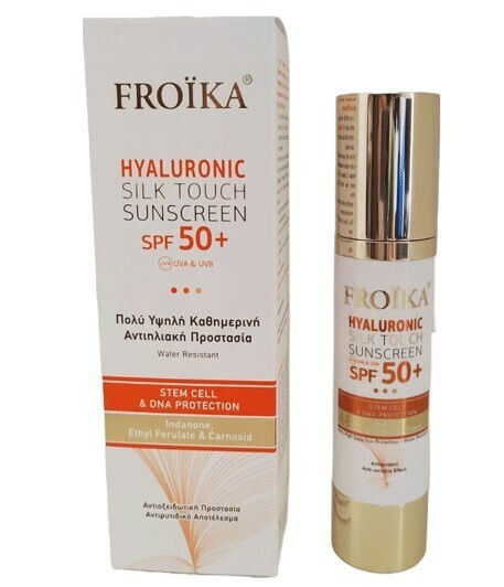 Froika Hyaluronic Silk Touch SPF50+ Αδιάβροχη Αντηλιακή Κρέμα Προσώπου 50ml