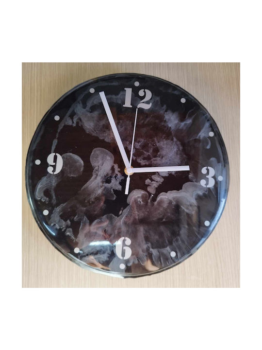 BS Wall Clock Polyresin Black