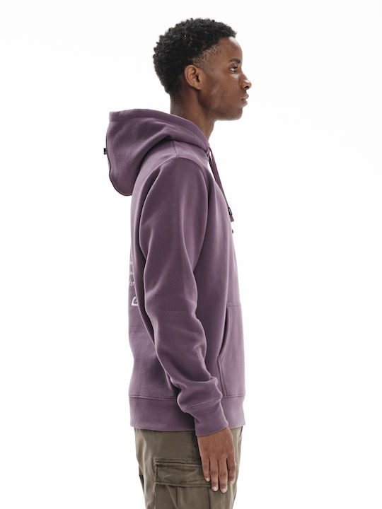 Sweatshirt with Hood Purple