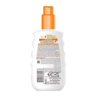 Garnier Ambre Solaire Protection 24h Hydration Rezistentă la apă Crema protectie solara Loțiune pentru Corp SPF30 în Spray 200ml