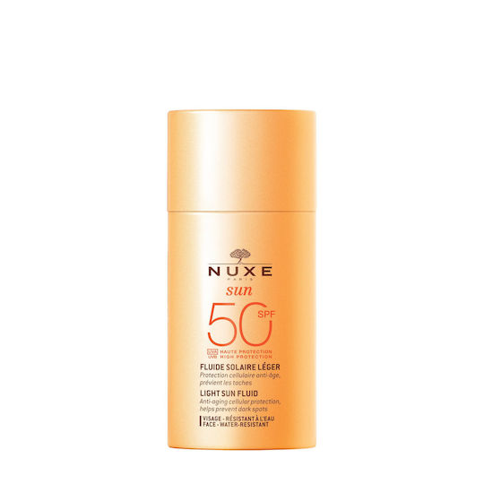 Nuxe Sun Αδιάβροχη Αντηλιακή Κρέμα Προσώπου SPF50 50ml