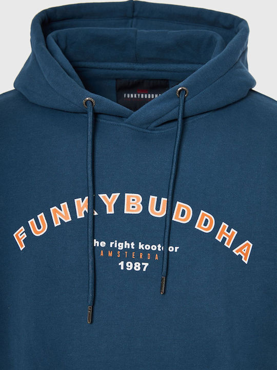 Funky Buddha Ανδρικό Φούτερ με Κουκούλα Ocean