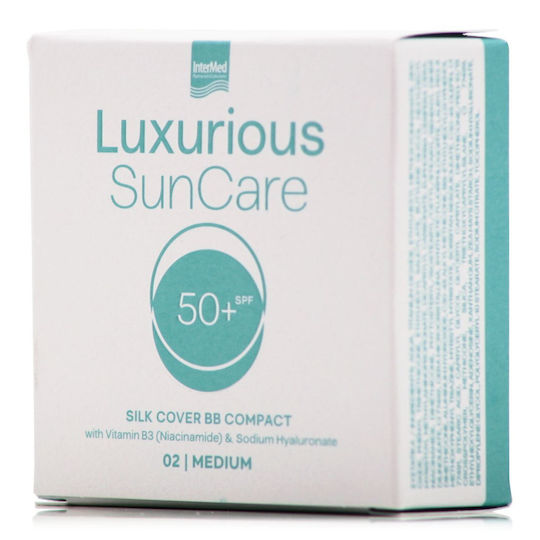 InterMed Luxurious Suncare Silk Cover Αντηλιακή Πούδρα Προσώπου SPF50 12gr