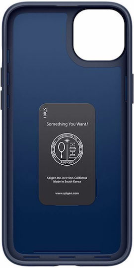 Spigen Thin Fit Back Cover Plastic / Silicone 1.55mm Navy Blue (iPhone 15 Plus)