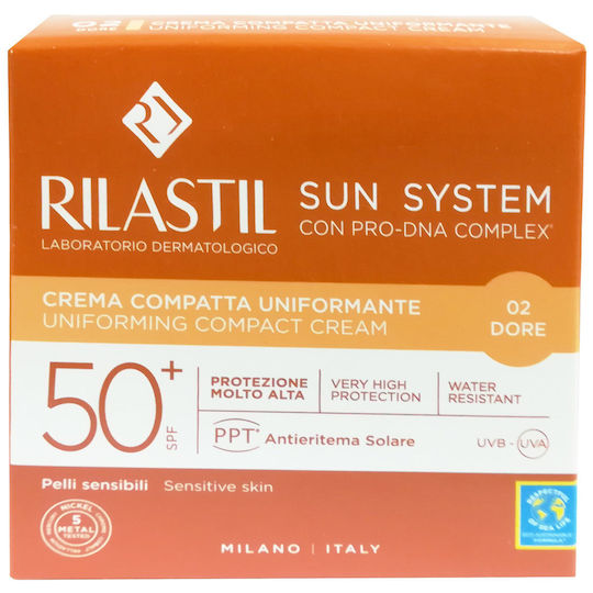 Rilastil Sun System Color Corrector Αντηλιακή Πούδρα Προσώπου SPF50 με Χρώμα 02 Dore 10gr