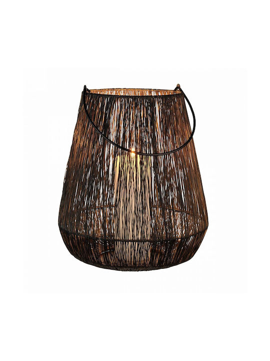 Butlers Tabletop Metallic Lantern Black