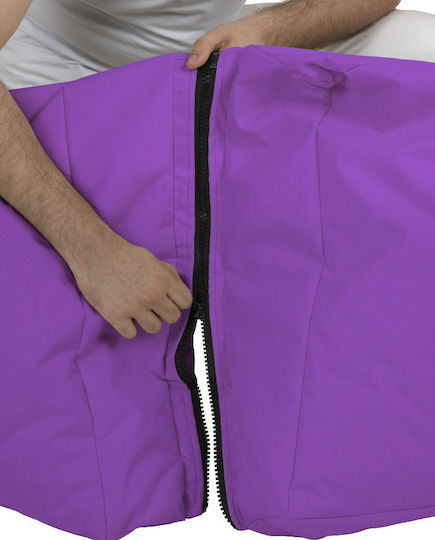 Πουφ Πολυθρόνα Αδιάβροχη Siesta Μοβ 55x40x180cm