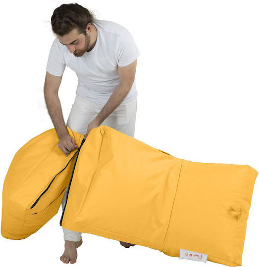 Πουφ Bett Siesta Yellow 55x40x180cm