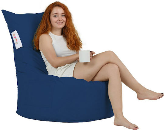 Bean Bag Chair Waterproof Balina Blue 95x40x70cm