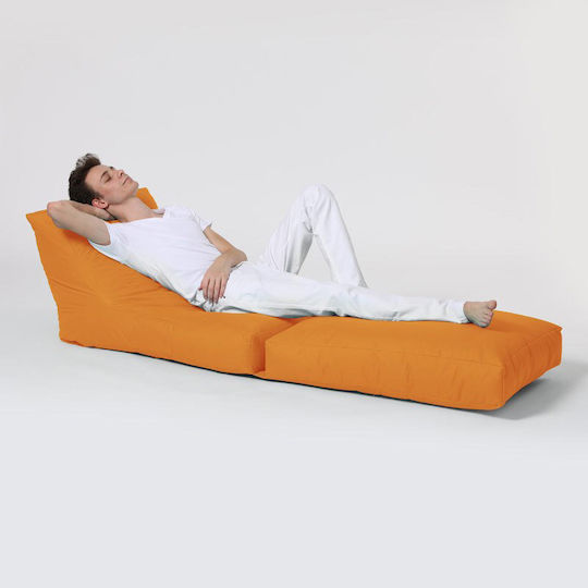 Пуф Шезлонг Водоустойчива Siesta Оранжева 55x40x180см