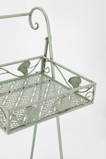 Bizzotto Plant Stand Metal Green 41cmx34cmx78cmcm.