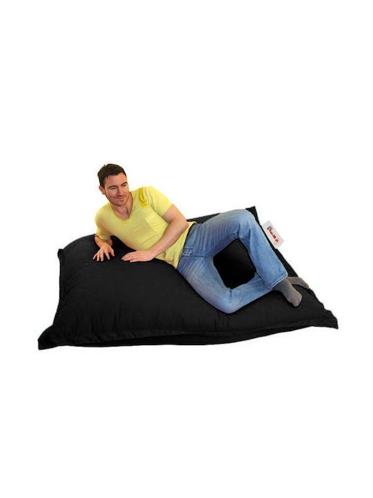 Puf Bolster Impermeabilă Negru 100x100cm