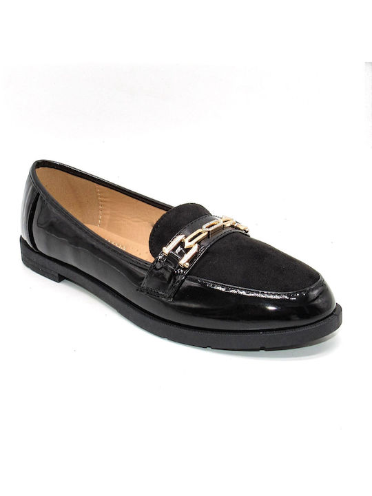 Super Mode Damen Loafers in Schwarz Farbe