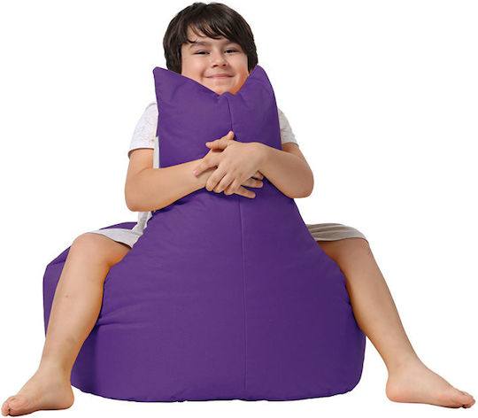 Πουφ Sessel Baton Purple 70x70x35cm