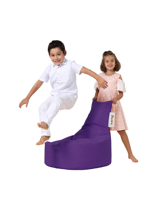Πουφ Sessel Baton Purple 70x70x35cm