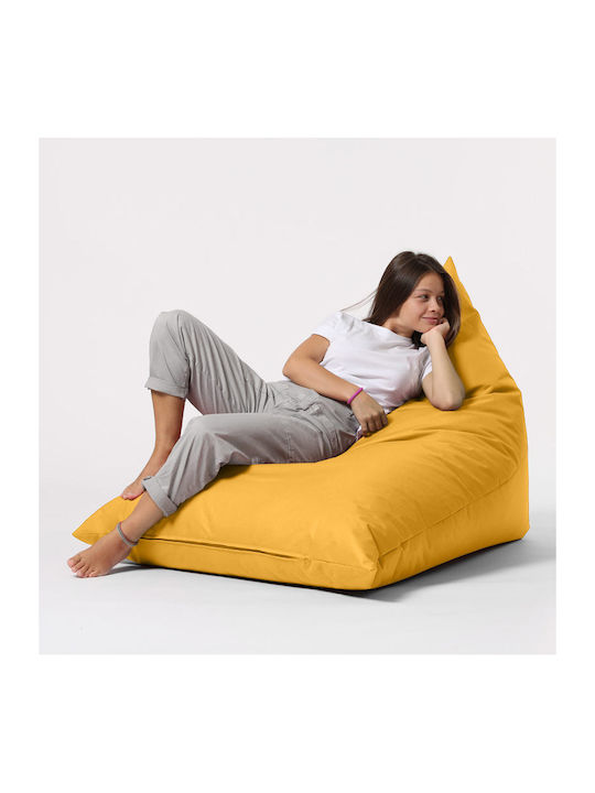 Πουφ Bett Pyramid Yellow 145x90cm