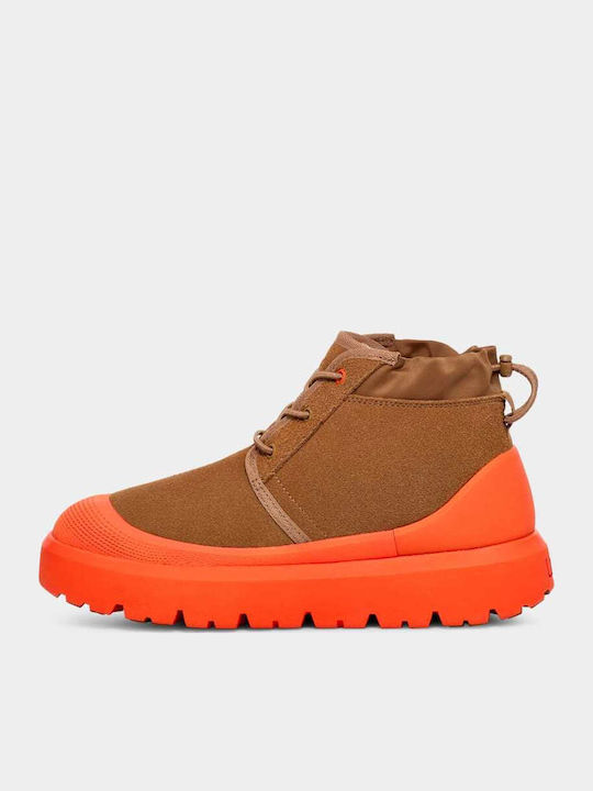 Orange Chelsea Boots Waterproof