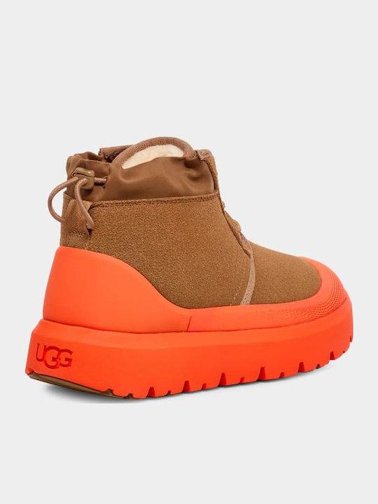 Orange Chelsea Boots Waterproof